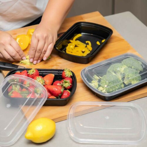 Meal Prep Containers with Lids-Reusable Containers, Food Prep Freezer Safe,